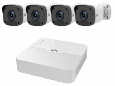 Trọn bộ KIT 4 camera IP 2.0MP Full HD 1080P UNV PoE